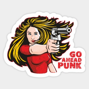 Go Ahead Punk Sticker